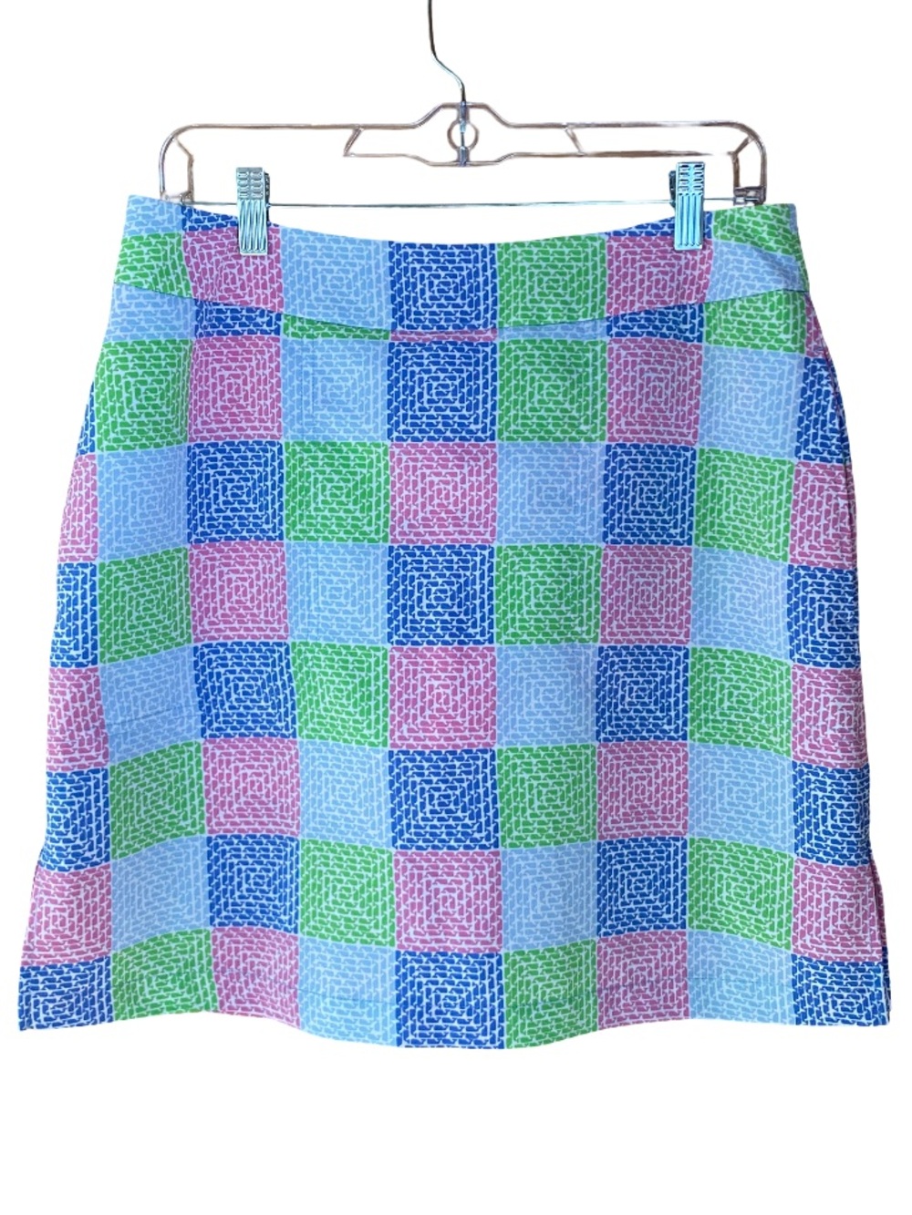 Vineyard Vines patchwork whale pattern multicolored preppy golf skort size 6